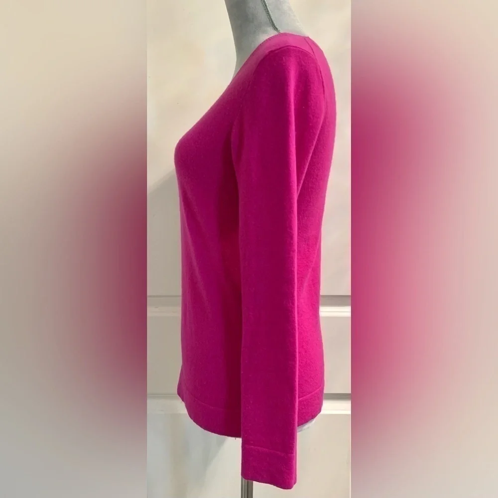 J. Crew Crewneck Teddie Wool Blend Long Sleeve Pink Sweater Jumper Women’s Sz XS